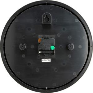 Lorell 12-1/2" Slimline Wall Clock - Analog - Quartz - Black Case - Modern Style. Picture 2