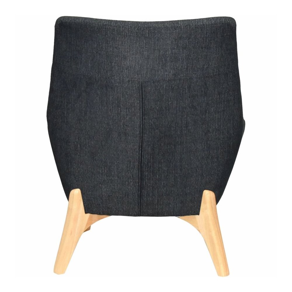 Lorell Quintessence Collection Upholstered Chair - Black Seat Color - Black Back Color - Low Back - Four-legged Base - 1 Each. Picture 9
