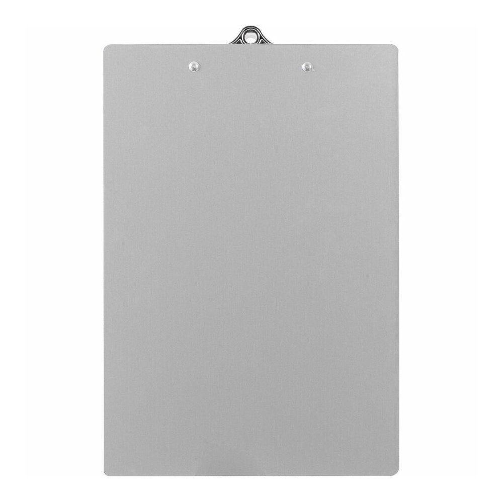 Business Source Aluminum Clipboard - 8 1/2" x 11" Sheet Size - Clamp - Aluminum - Silver - 1 Each. Picture 7