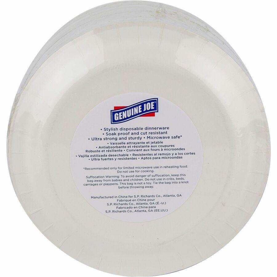 Genuine Joe 7" Printed Paper Plates - 125 / Pack - Disposable - 7" Diameter - Assorted - 4 / Carton. Picture 8