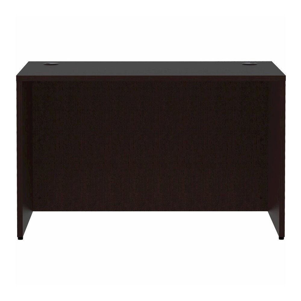 Lorell Essentials Series Rectangular Desk Shell - Rectangle - 29.5" Height x 48" Width x 30" Depth Desk Shell, 1" Thickness Top - Finish: Espresso - 1 Each. Picture 7