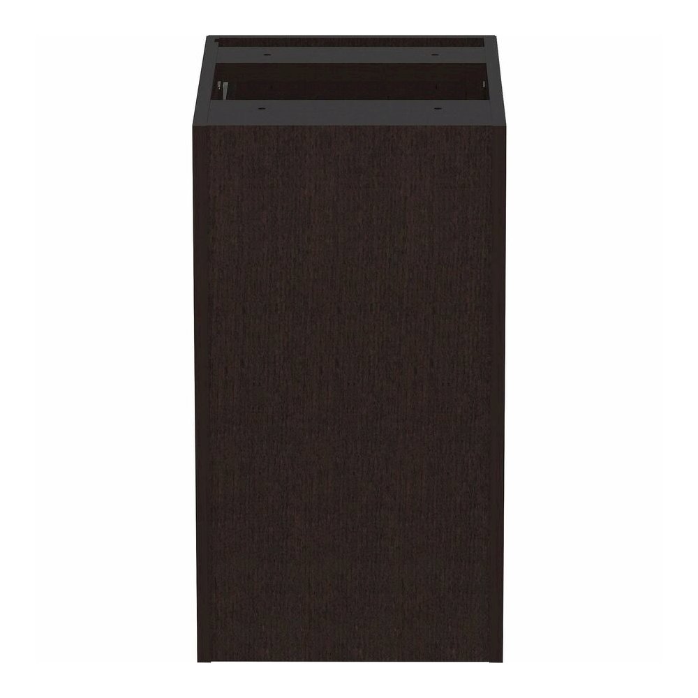 Lorell Essentials Series Box/Box/File Fixed File Cabinet - 28.3" Height x 16" Width x 22" Depth Pedestal - Finish: Espresso, Silver Brush - Durable, Laminated, Built-in Hangrail, File Drawer, Dual Whe. Picture 10