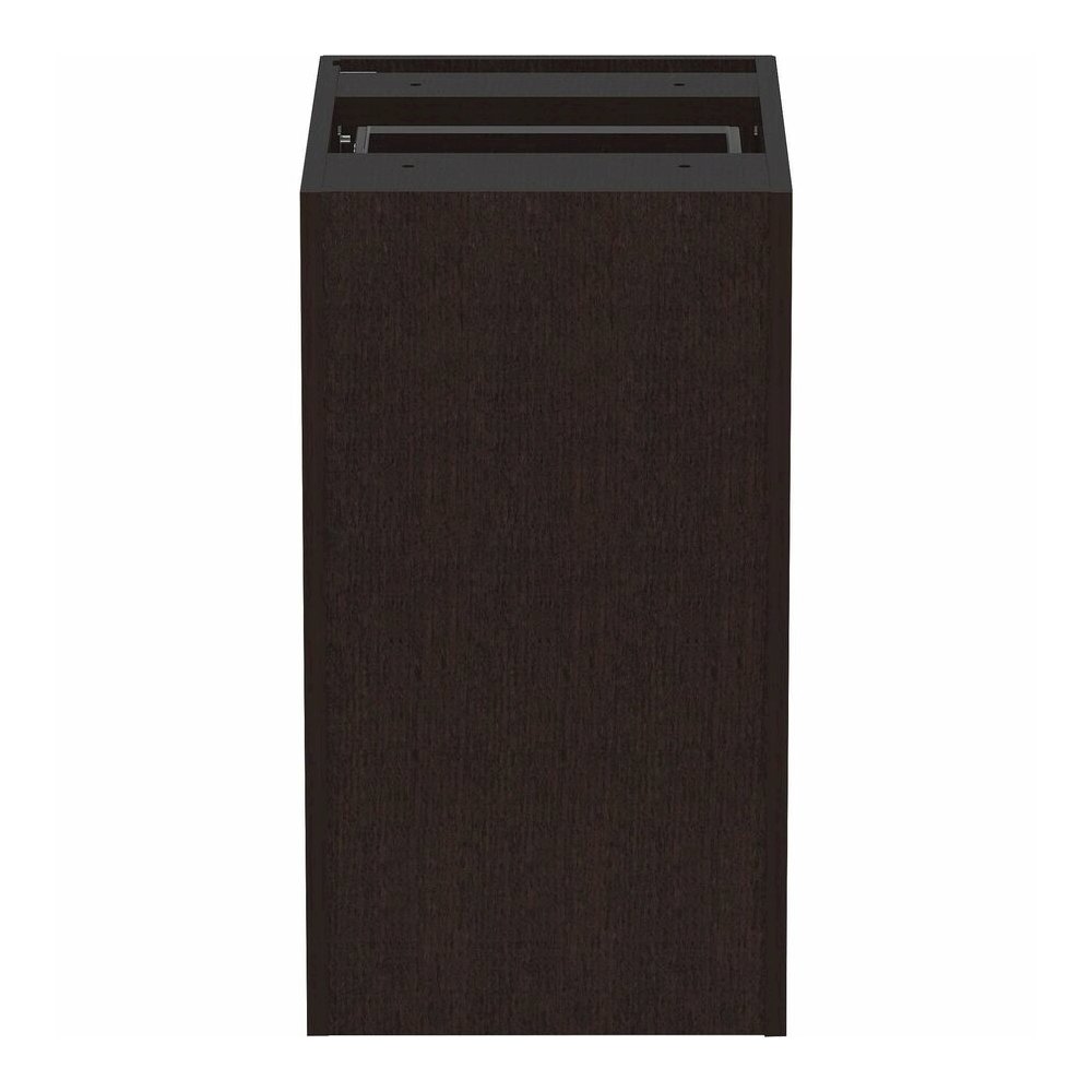 Lorell Essentials Series File/File Fixed File Cabinet - 28.3" Height x 16" Width x 22" Depth Pedestal - Finish: Espresso, Silver Brush - Durable, Laminated, Built-in Hangrail, File Drawer, Dual Wheel . Picture 10