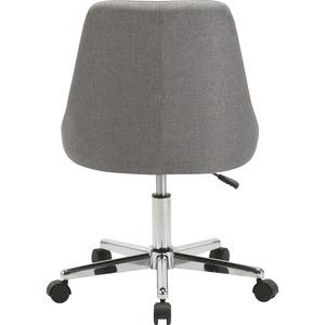 Lorell Resimercial Low-back Task Chair with Arms - 22.5" x 24.4"31.5" - Material: Fabric - Finish: Gray. Picture 6