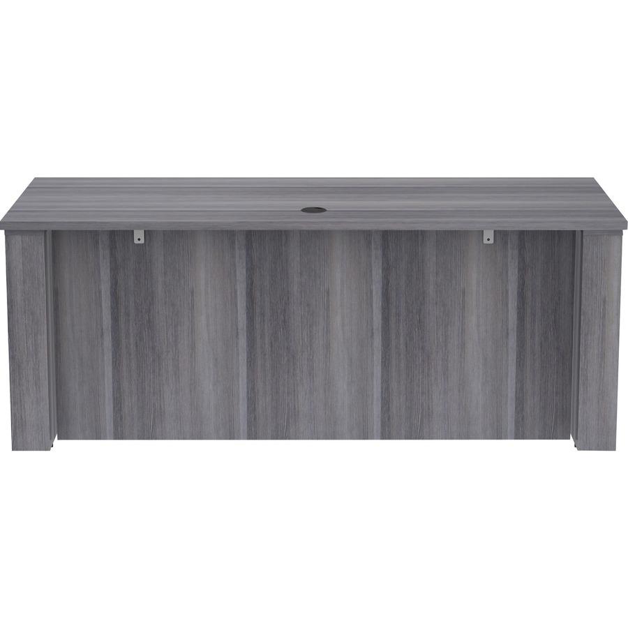 Lorell Essentials Series Sit-to-Stand Desk Shell - 0.1" Thickness Top, 49" Height x 72" Width x 29" Depth - Finish: Weathered Charcoal - Laminate Table Top - 1 Each. Picture 8