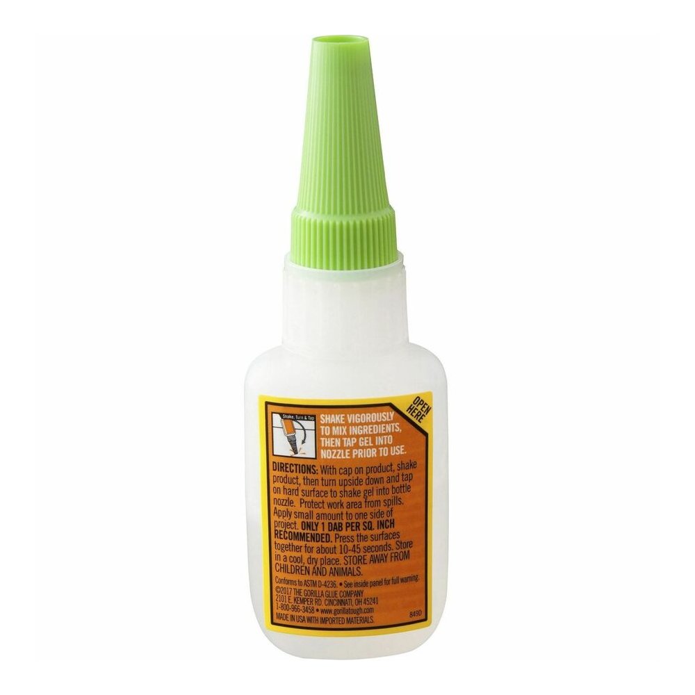 Gorilla Super Glue Gel - 0.53 oz - Clear - 1 Each. Picture 6