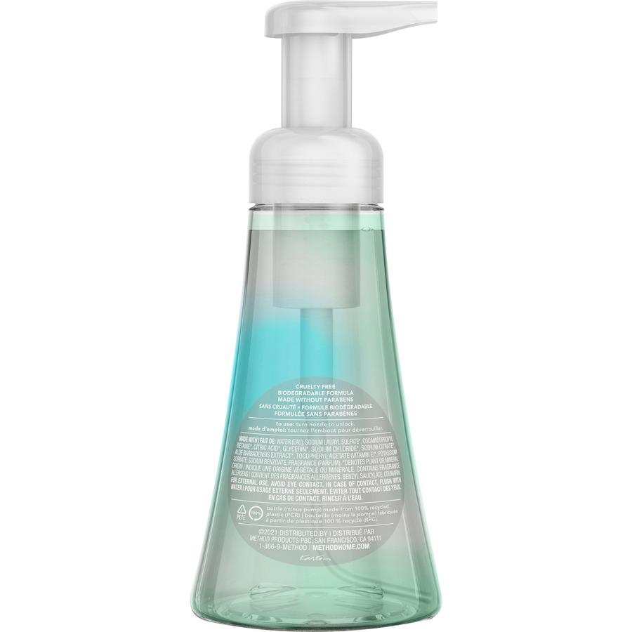 Method Foaming Hand Wash - Coconut Water Scent - 10 fl oz - Pump Bottle Dispenser - Hand - Clear - 6 / Carton. Picture 5