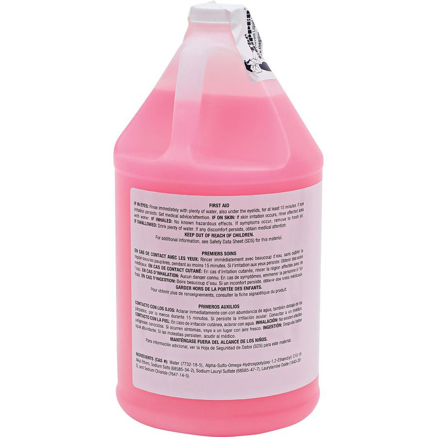 Genuine Joe Pink Lotion Soap - 1 gal (3.8 L) - Hand, Skin - Pink - Rich Lather - 4 / Carton. Picture 6