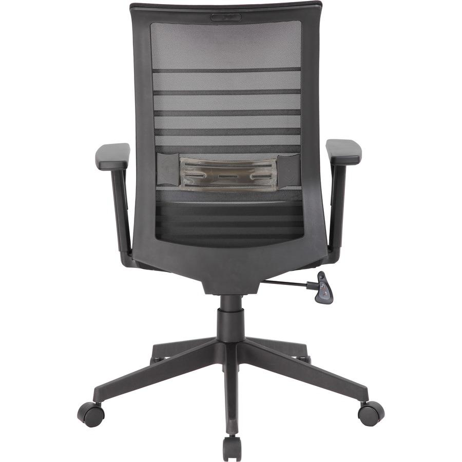 Lorell Removable Mesh Seat Cover - Fabric Seat - Black - Armrest - 1 Each. Picture 8