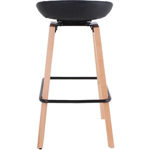 Lorell Modern Low-Back Stool - Low Back - Black - 1 Each. Picture 6