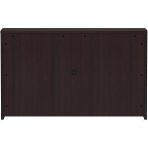 Lorell Essentials Series Stack-on Hutch with Doors - 36" Height x 60" Width x 15" Depth - 4 Door(s) - Finish: Espresso Laminate - 1 Each. Picture 7