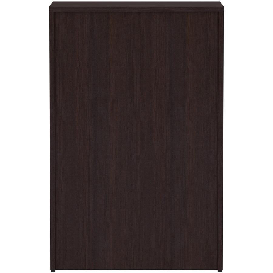Lorell Essentials Series 4-Drawer Lateral File - 54.8" Height x 35.5" Width x 22" Depth Lateral File, 1" Thickness Top - Total Drawer(s): 4 - Finish: Espresso Laminate - 1 Each. Picture 5