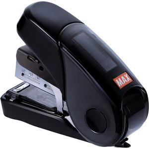 MAX Flat Clinch Mini Stapler - Staples Upto 25 Sheet - Black - 1 Each. Picture 5
