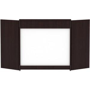 Lorell Dry-erase Whiteboard Presentation Cabinet - Hinged Door, Dry Erase Surface - 47.3" Height x 47.3" Width x 4.8" Depth - 1 Each. Picture 10
