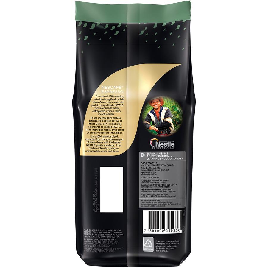 Nescafe Whole Bean Espresso Coffee - Medium - 35.2 oz - 6 / Carton Nescafe Whole Bean Espresso Coffee - Medium - 35.2 oz - 6 / Carton