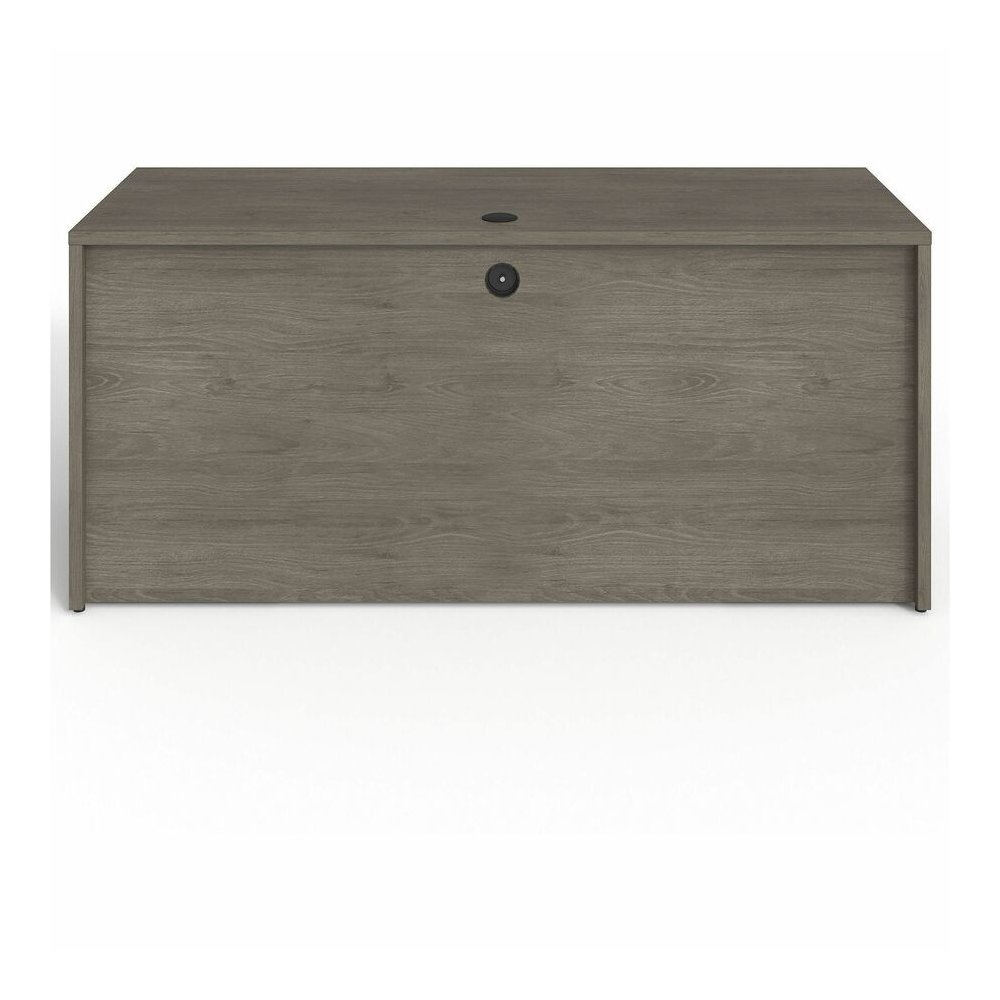 Lorell Prominence 2.0 Double-Pedestal Credenza - Rectangle - 29" Height x 66" Width x 24" Depth, 1" Thickness Top - Total Drawer(s): 2 - Double Pedestal on Left/Right Side - Band Edge - Material: Part. Picture 7