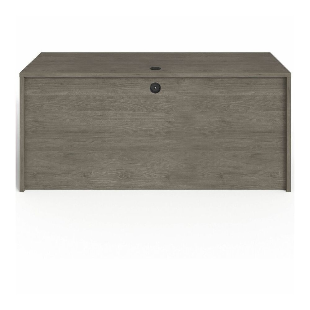 Lorell Prominence 2.0 Right-Pedestal Credenza - Rectangle - 29" Height x 66" Width x 24" Depth, 1" Thickness Top - Total Drawer(s): 2 - Single Pedestal on Right Side - Band Edge - Material: Particlebo. Picture 7