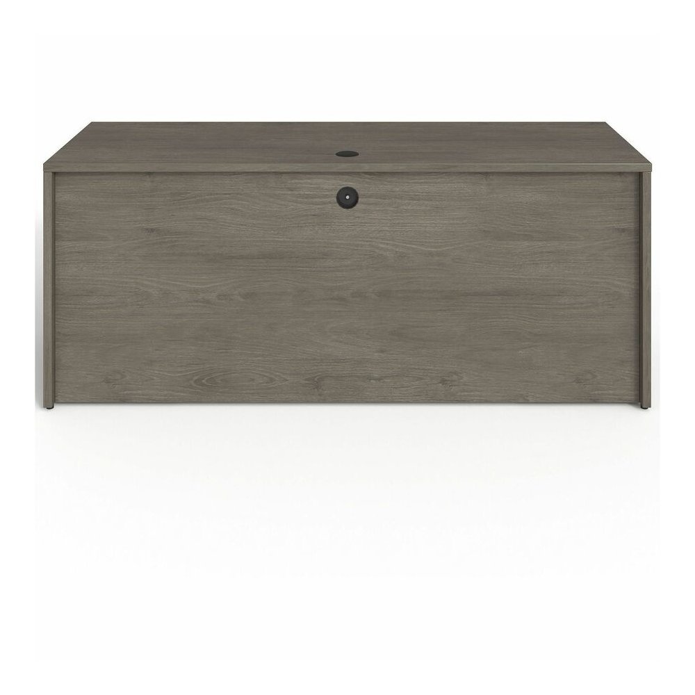 Lorell Prominence 2.0 Double-Pedestal Credenza - Rectangle - 29" Height x 72" Width x 24" Depth, 1" Thickness Top - Total Drawer(s): 2 - Double Pedestal on Left/Right Side - Band Edge - Material: Part. Picture 7