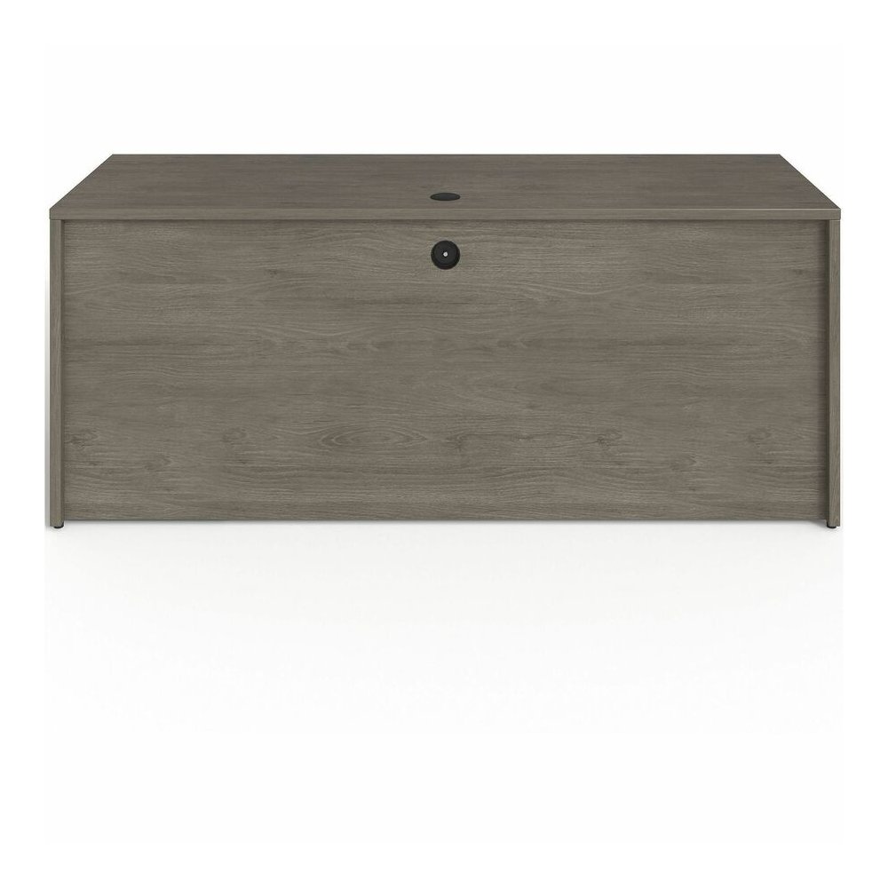 Lorell Prominence 2.0 Right-Pedestal Credenza - Rectangle - 29" Height x 72" Width x 24" Depth, 1" Thickness Top - Total Drawer(s): 2 - Single Pedestal on Right Side - Band Edge - Material: Particlebo. Picture 7