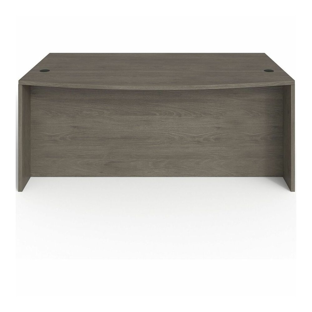 Lorell Prominence 2.0 Bowfront Double-Pedestal Desk - Rectangle - 29" Height x 72" Width x 42" Depth, 1" Thickness Top - Total Drawer(s): 5 - Double Pedestal on Left/Right Side - Band Edge - Material:. Picture 8