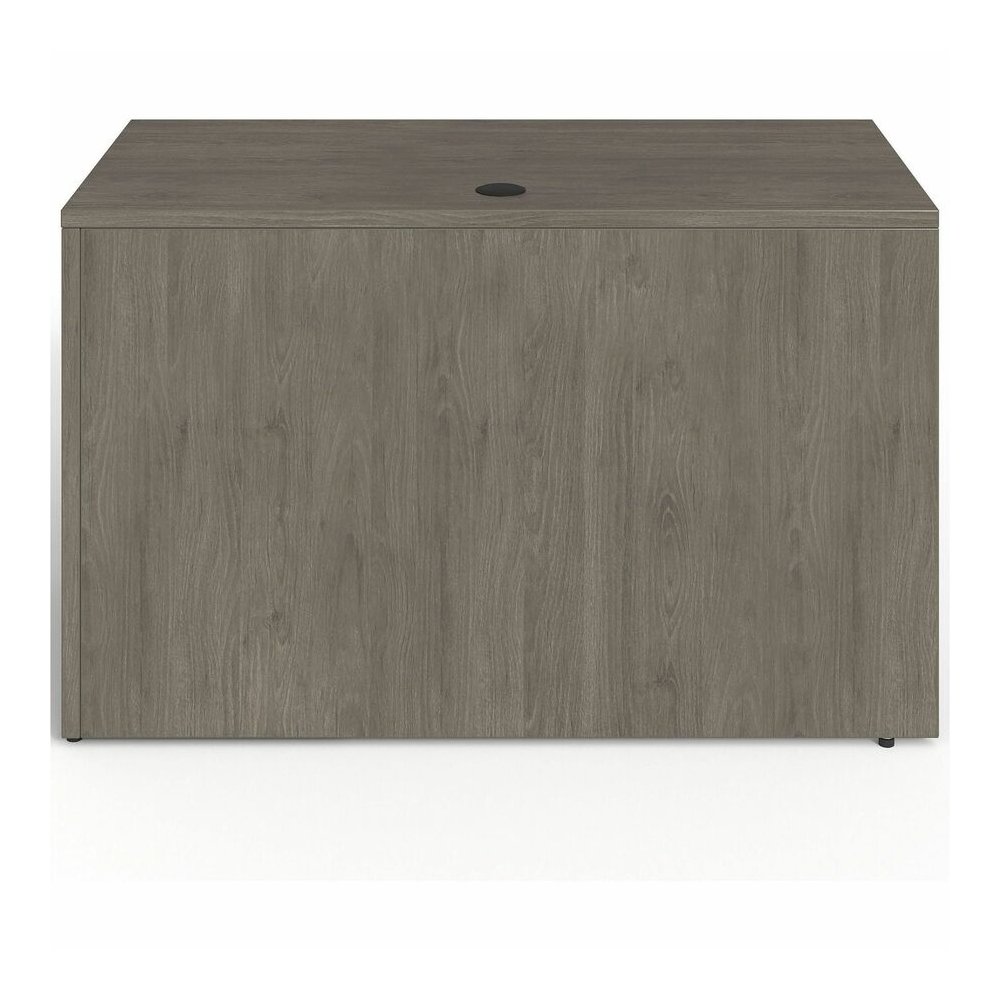 Lorell Prominence 2.0 Right Return - Rectangle - 29" Height x 48" Width x 24" Depth, 1" Thickness Top - Total Drawer(s): 2Right Side - Material: Particleboard, Thermofused Melamine (TFM) - Finish: Gra. Picture 10