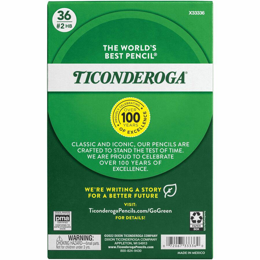 Ticonderoga My First Wood Pencil - #2 - Yellow Cedar Barrel - 36 / Pack. Picture 4