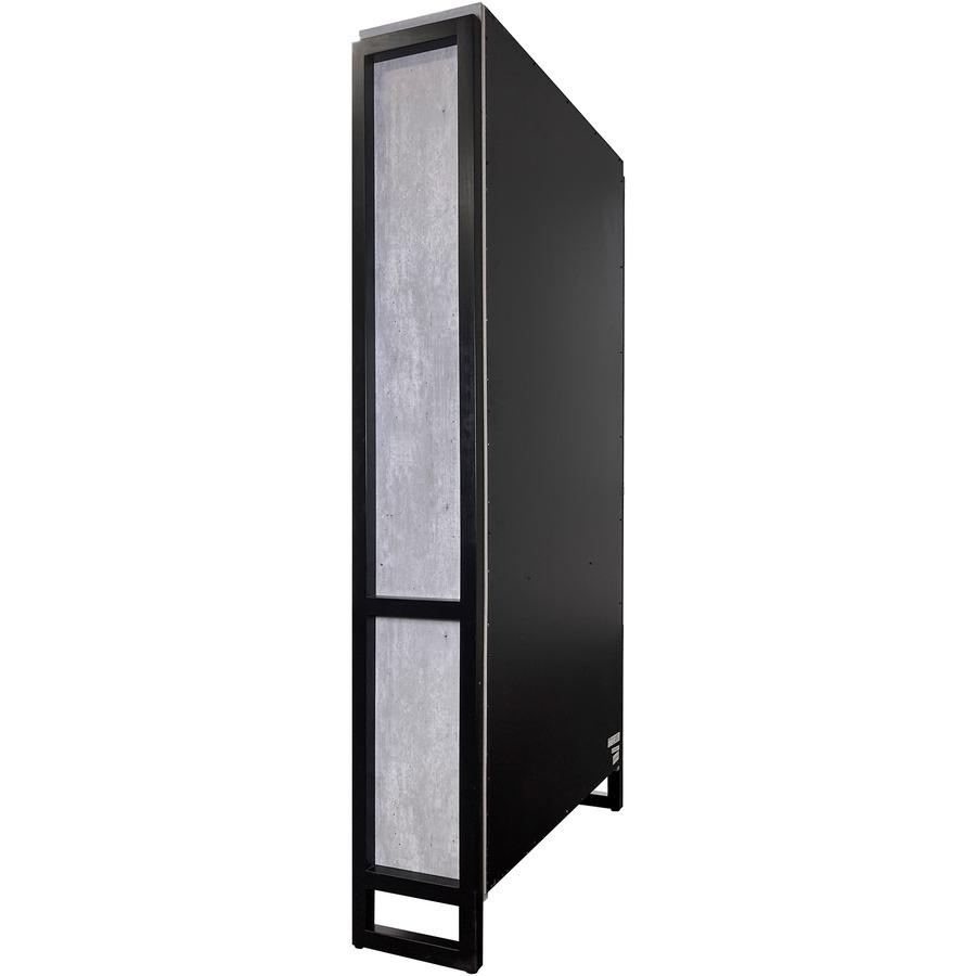 Mason Wood Laminate Bookcase With Doors. Picture 3