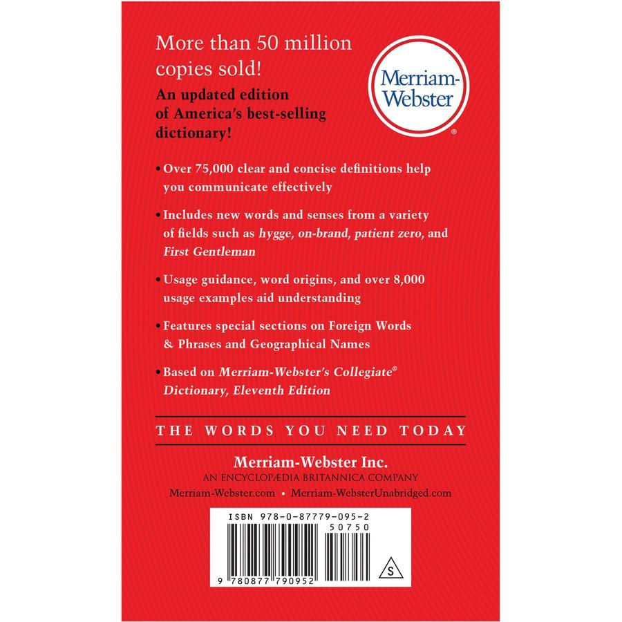 Merriam-Webster The Merriam-Webster Dictionary Printed Book - 960 Pages - Merriam-Webster Publication - English. Picture 3