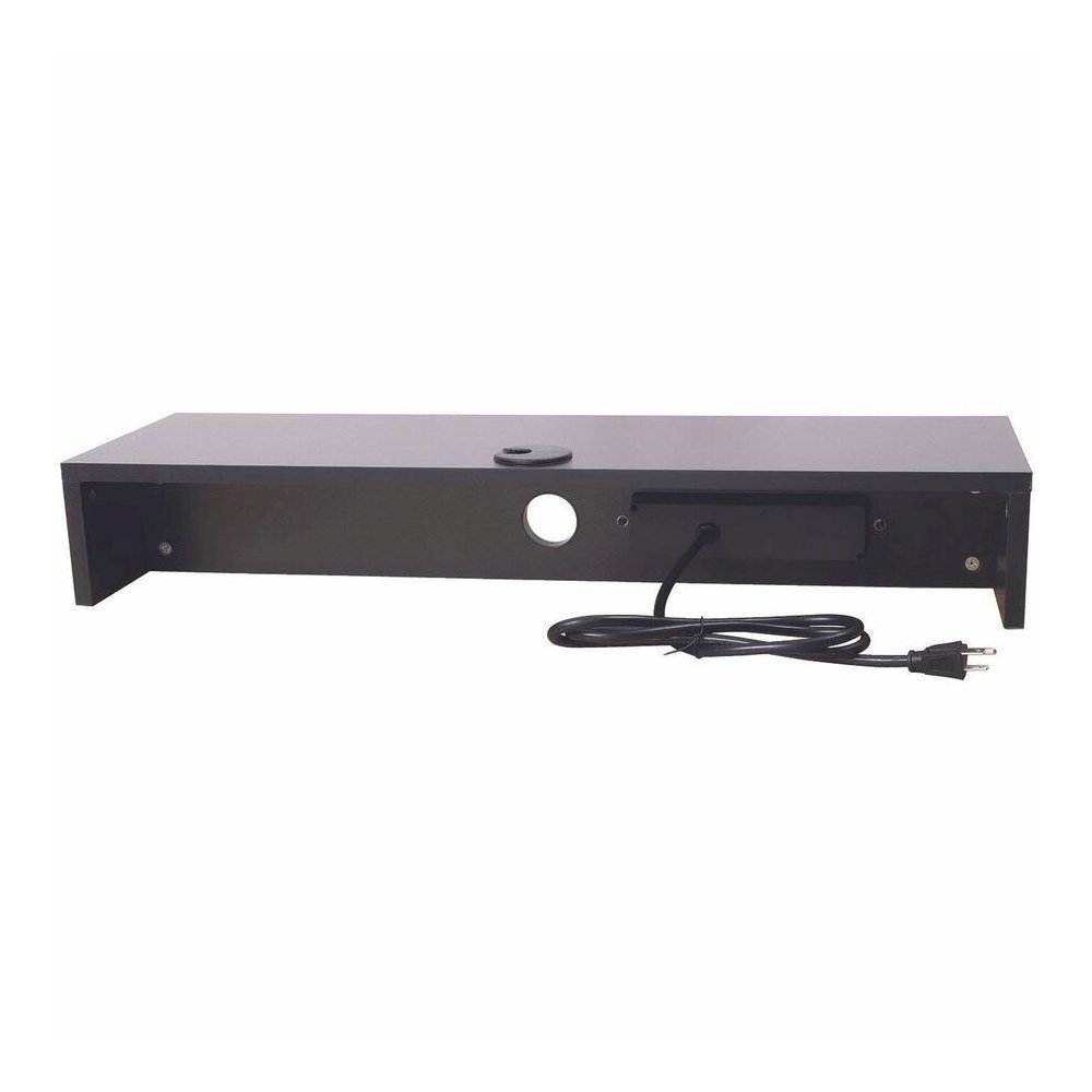 Rocelco DMSV Dual Monitor Stand - 4.70" Height x 30" Width x 9" Depth - Desk - Black - For Monitor - Electrical Outlet, USB Charging Port, Cable Management. Picture 9