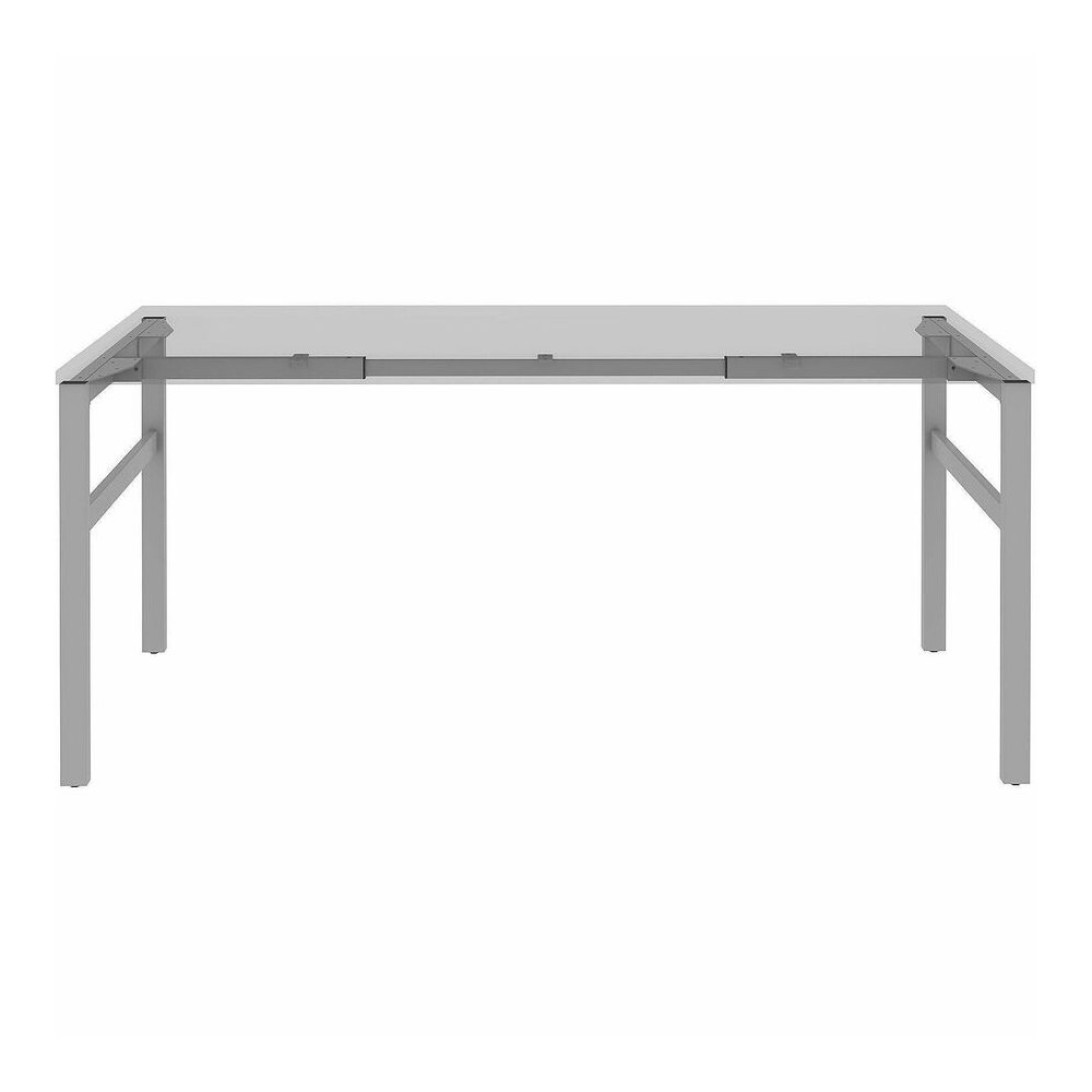 Lorell Table Base - Powder Coated H-shaped, Silver Base - 28.50" Height x 71.60" Width x 29.10" Depth - Metal Base Material - 1 Each. Picture 10
