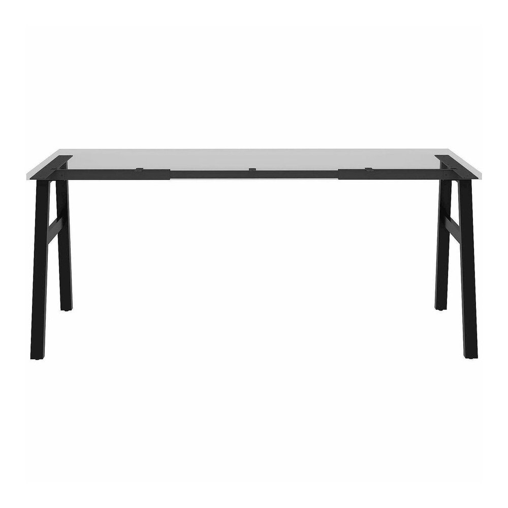 Lorell Table Base - Powder Coated A-shaped, Black Base - 28.50" Height x 71.60" Width x 23.20" Depth - Metal Base Material - 1 Each. Picture 10