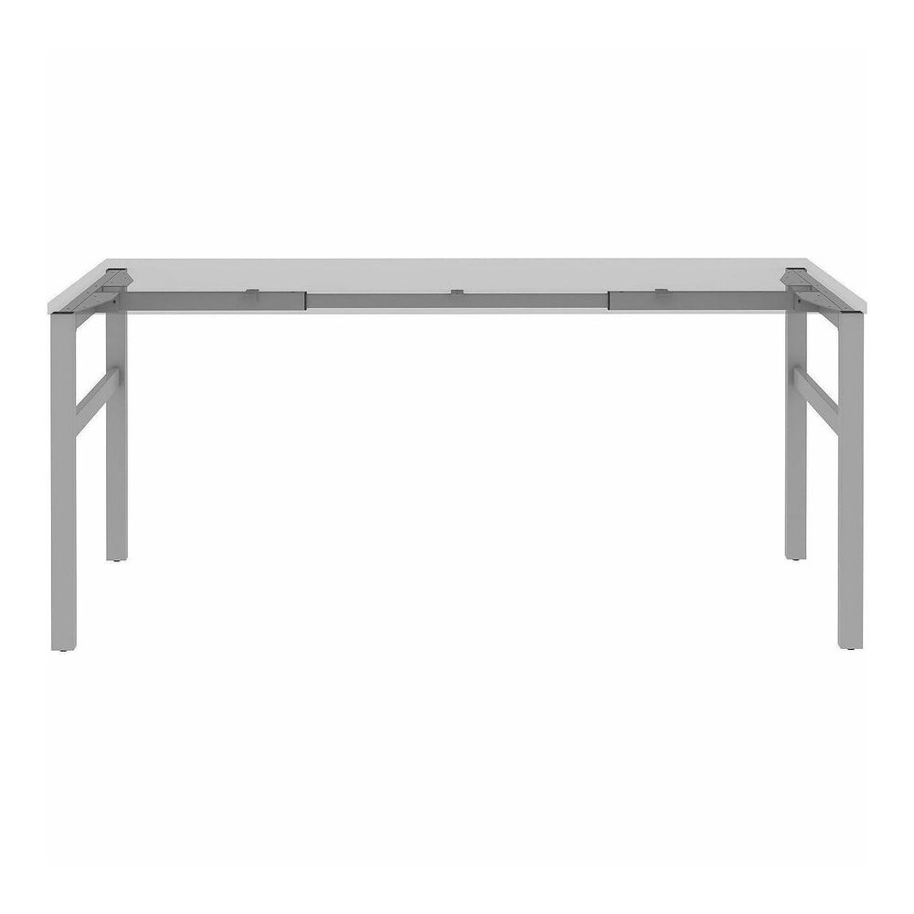 Lorell Table Base - Powder Coated H-shaped, Silver Base - 28.50" Height x 71.60" Width x 23.20" Depth - Metal Base Material - 1 Each. Picture 11