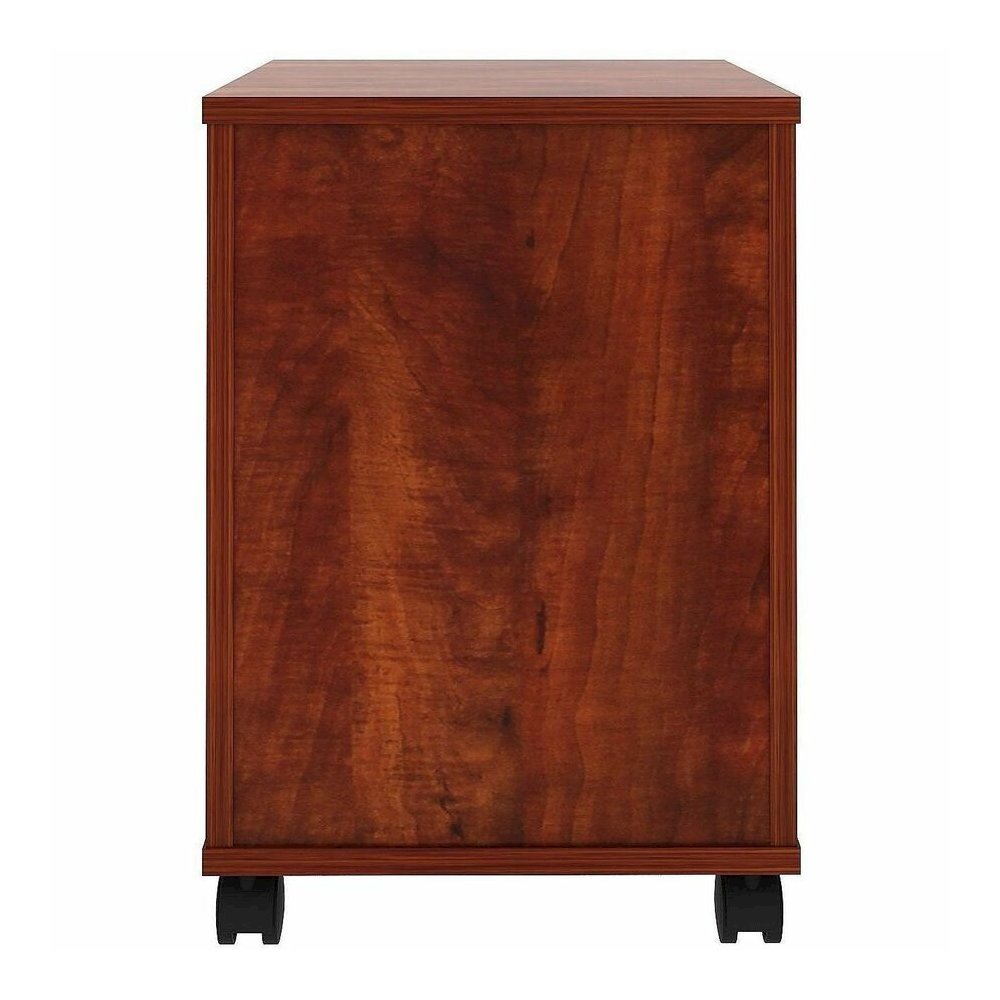 Lorell File Cabinet - for File, Box - Mobility - Cherry. Picture 8