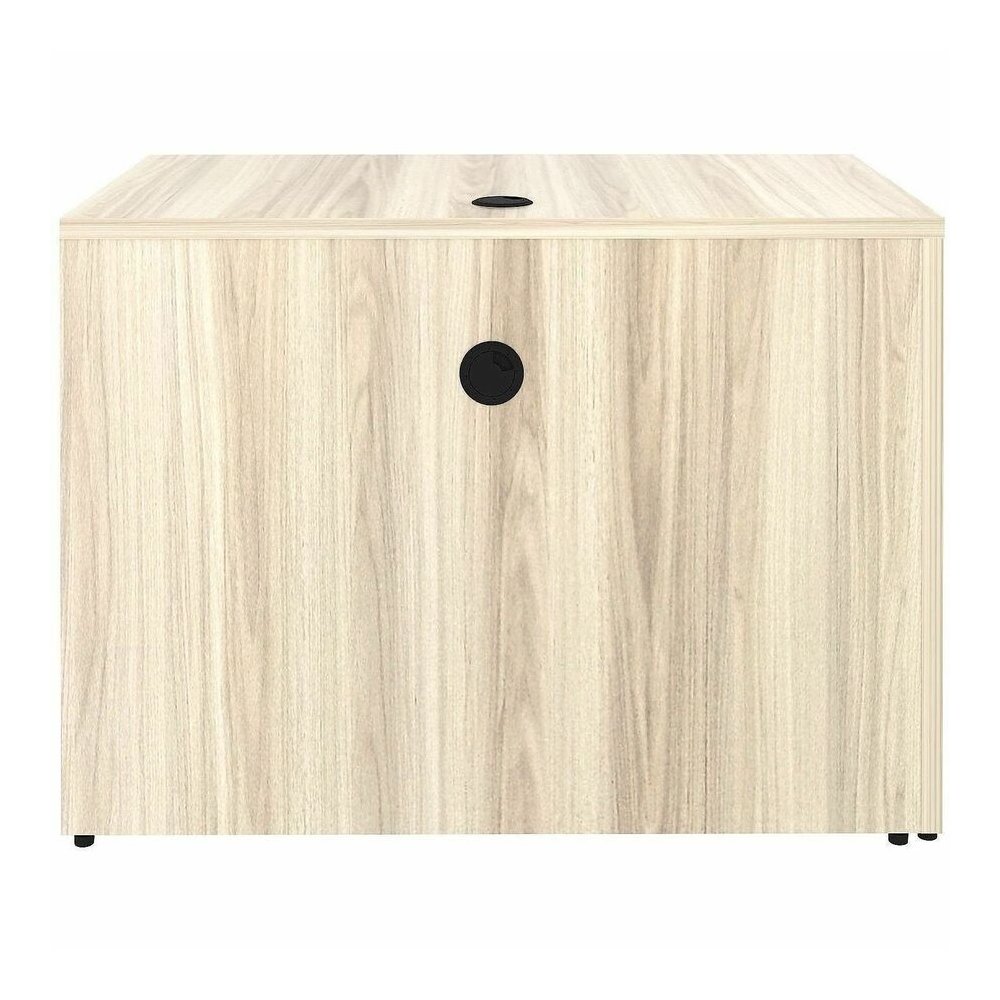 Lorell Essentials Rectangular Return Shell - Rectangle - 1" Thickness Table Top, 29.5" Height x 42" Width x 24" Depth Return Shell - Material: Laminate, Metal - Finish: Modern Elm - Laminate, Modern E. Picture 9