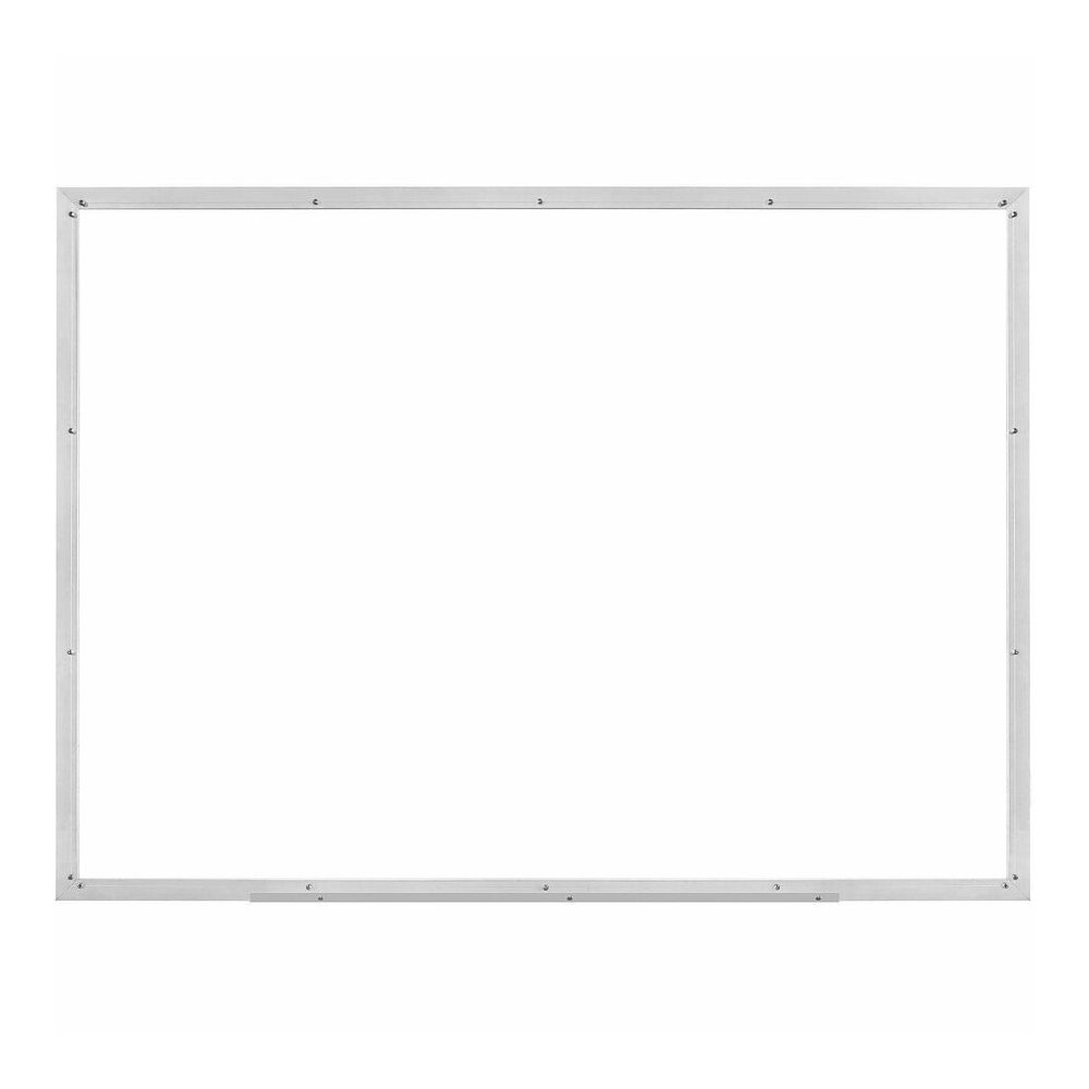 Lorell Aluminum Frame Dry-erase Board - 60" (5 ft) Width x 36" (3 ft) Height - White Styrene Surface - Aluminum Frame - Marker Tray, Write-on, Wipe-off - Assembly Required - 1 Each. Picture 4