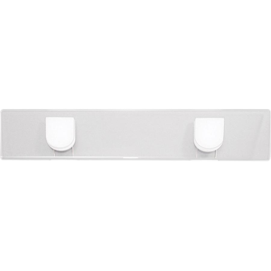 Advantus Panel Wall Sign Holder - 1 Each - 9" Width x 2" Height - Wall Mountable, Door-mountable - Outdoor - Clear. Picture 3