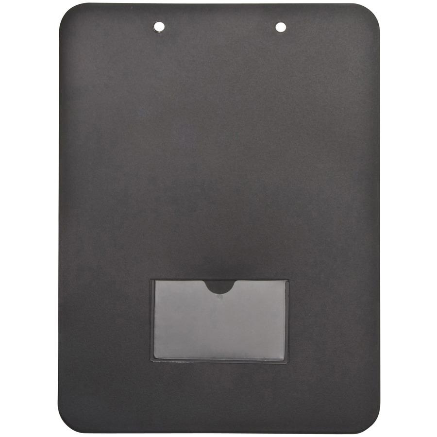 Mobile OPS Unbreakable Recycled Clipboard - 9" x 12" - Clamp - Heavy Duty - Polypropylene - Black - 1 Each. Picture 6