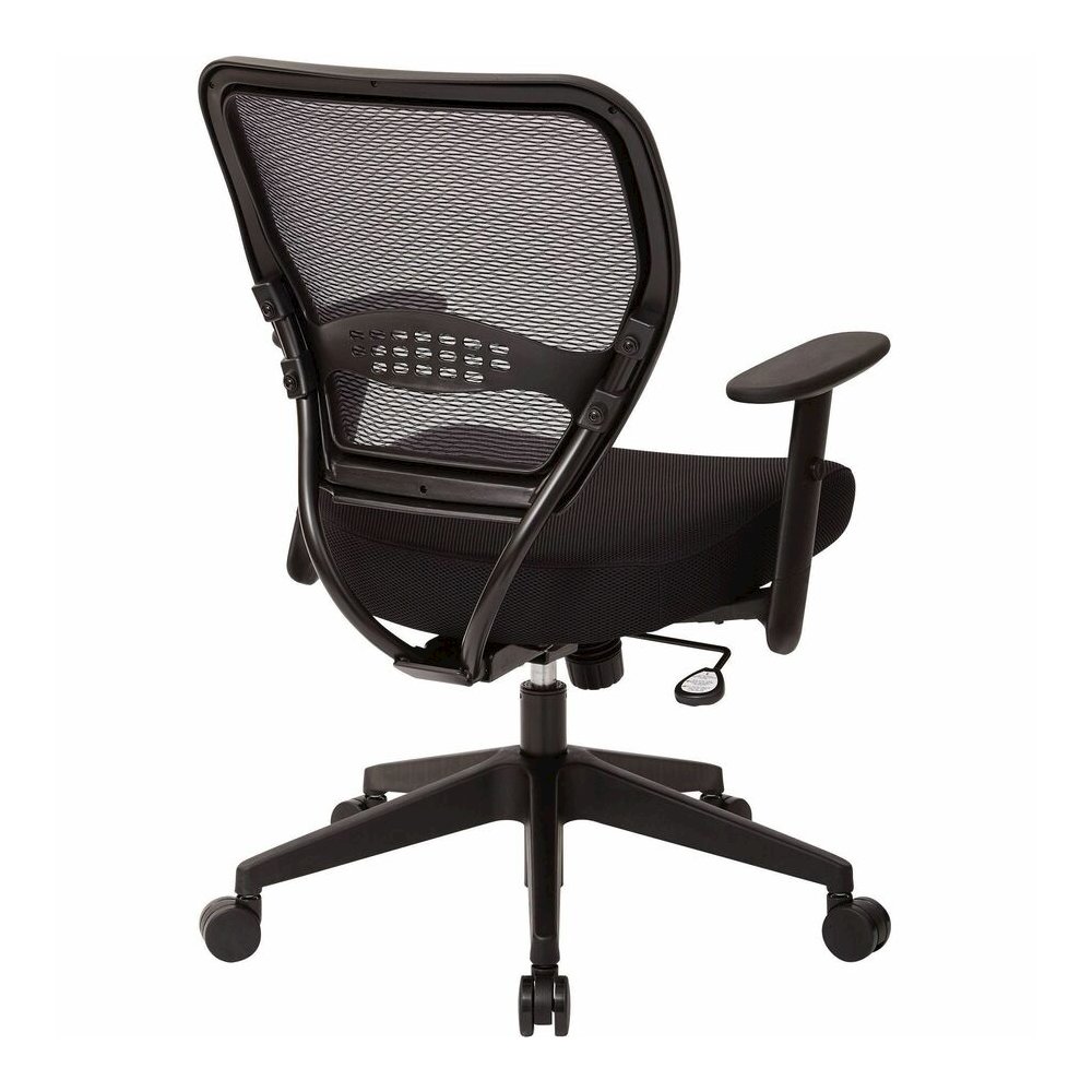 Office Star Professional Air Grid Back Managers Chair - Black Seat Color - Mesh Seat Material - Mesh Back Material - Black Frame Color - 5-star Base - 1 Each. Picture 9