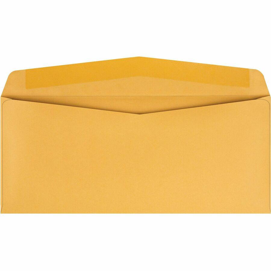 Quality Park No. 14 Business Envelopes with Gummed Flap - Business - #14 - 5" Width x 11 1/2" Length - 28 lb - Gummed - Kraft - 500 / Box - Kraft. Picture 5