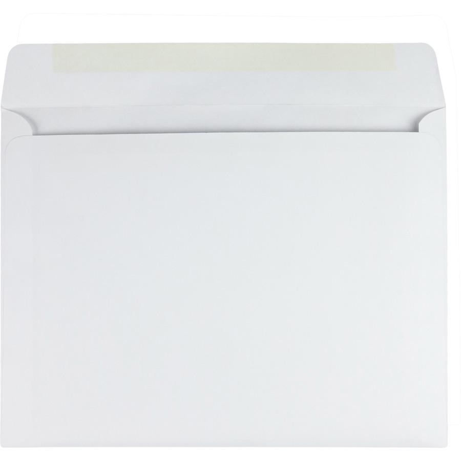 Quality Park 10 x 13 Booklet Envelopes with Open Side - Catalog - #13 - 10" Width x 13" Length - 24 lb - Gummed - 100 / Box - White. Picture 3