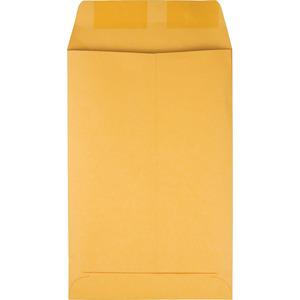 Quality Park 6 x 9 Catalog Mailing Envelopes - Catalog - #1 - 6" Width x 9" Length - 28 lb - Gummed - Kraft - Kraft - 100 / Box. Picture 2