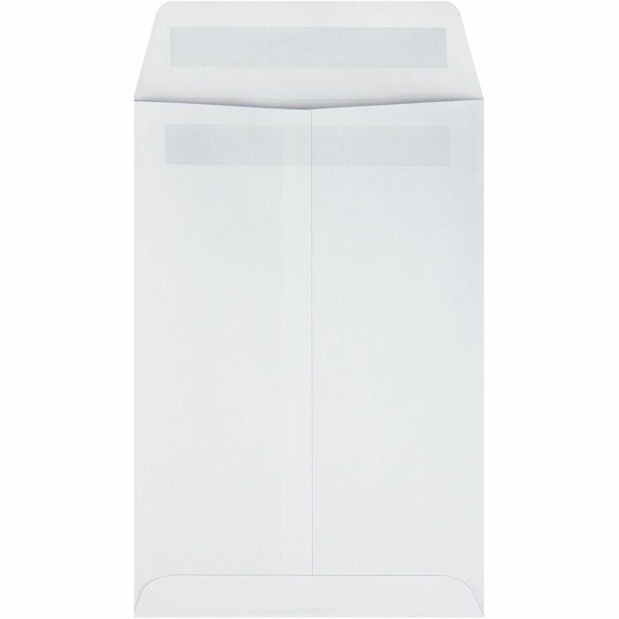 Quality Park 6 x 9 Catalog Mailing Envelopes with Redi-Seal&reg; Self-Seal Closure - Catalog - #1 - 6" Width x 9" Length - 28 lb - Self-sealing - Wove - 100 / Box - White. Picture 5