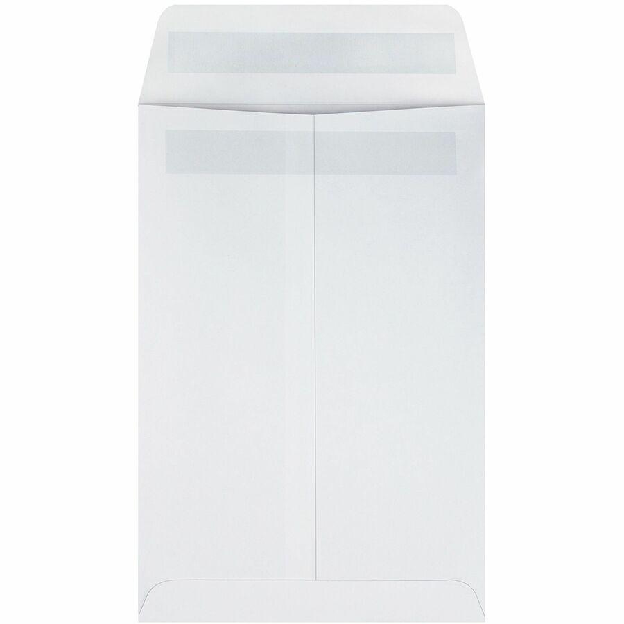 Quality Park 6-1/2 x 9-1/2 Catalog Mailing Envelopes with Redi-Seal&reg; Self-Seal Closure - Catalog - #1 3/4 - 6 1/2" Width x 9 1/2" Length - 28 lb - Self-sealing - Wove - 100 / Box - White. Picture 5