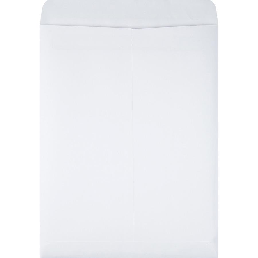 Quality Park 9-1/2 x 12-1/2 Catalog Mailing Envelopes with Redi-Seal&reg; Self-Seal Closure - Catalog - #12 1/2 - 9 1/2" Width x 12 1/2" Length - 28 lb - Self-sealing - Wove - 100 / Box - White. Picture 3