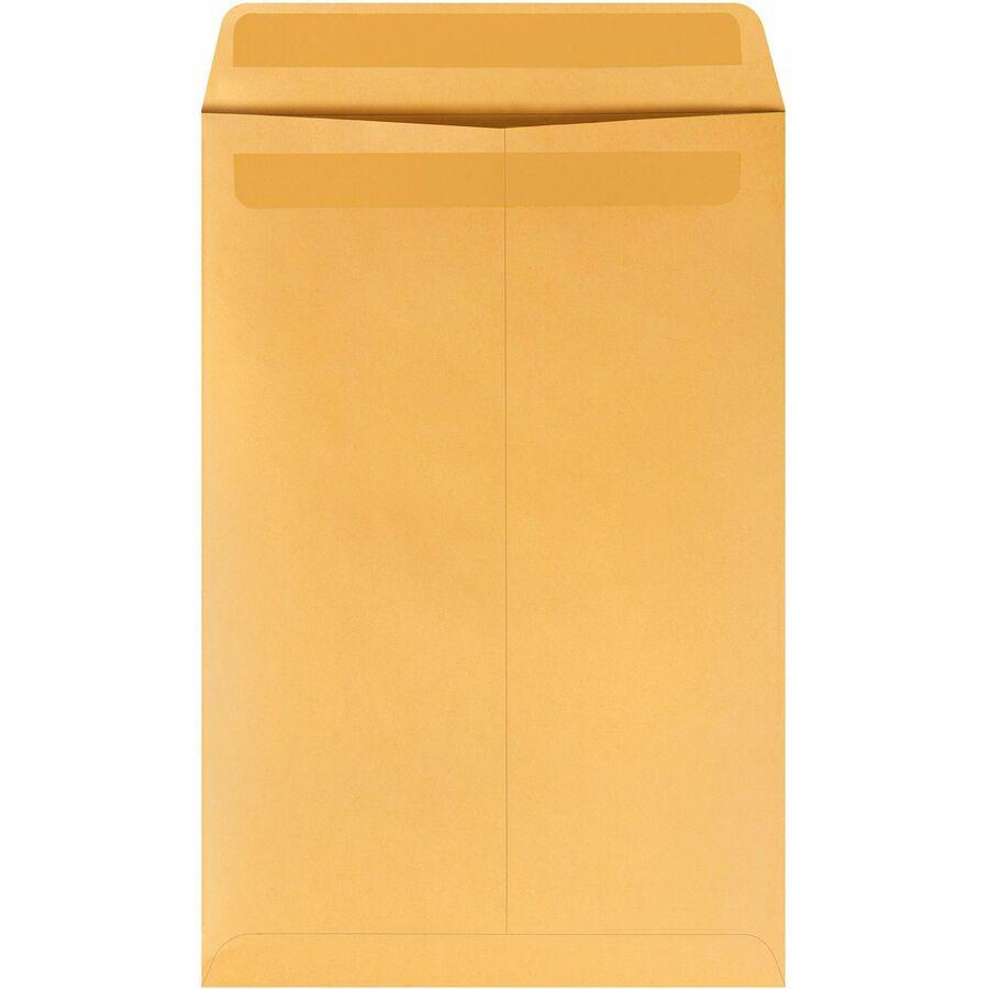 Quality Park 10 x 15 Catalog Envelopes with Self-Seal Closure - Catalog - 10" Width x 15" Length - 28 lb - Self-sealing - Kraft - Kraft - 250 / Box. Picture 5