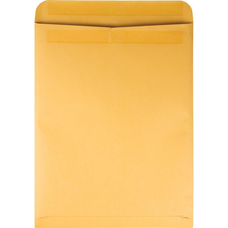 Quality Park 12 x 15-1/2 Catalog Envelopes with Self-Seal Closure - Catalog - #5-1/2 - 12" Width x 15 1/2" Length - 28 lb - Self-sealing - Kraft - 100 / Box - Kraft. Picture 5