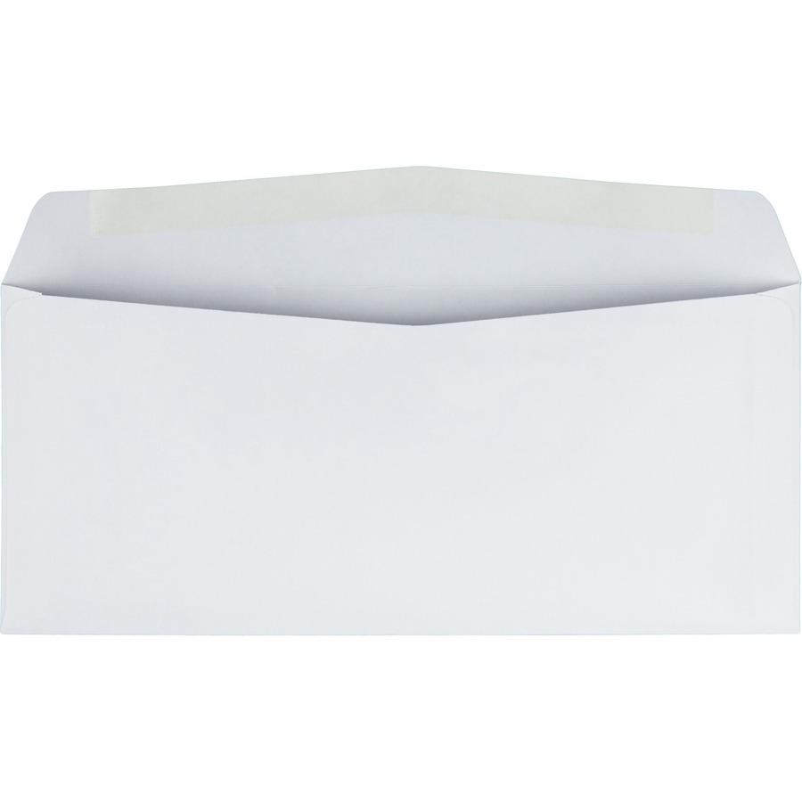 Quality Park No. 10 Business Envelopes - Business - #10 - 4 1/8" Width x 9 1/2" Length - 24 lb - Gummed - White - Wove - 500 / Box. Picture 3