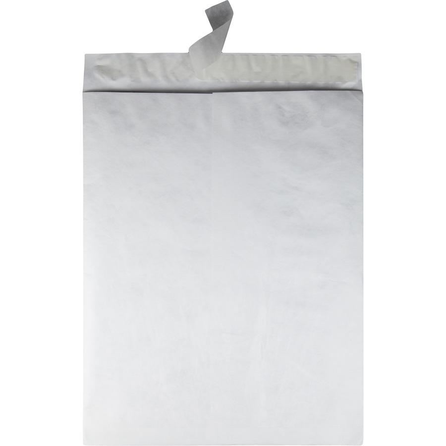 Survivor&reg; 18 x 23 DuPont Tyvek Catalog Envelopes with Self-Seal Closure - Catalog - 18" Width x 23" Length - 18 lb - Peel & Seal - White - Tyvek - 25 / Box. Picture 5
