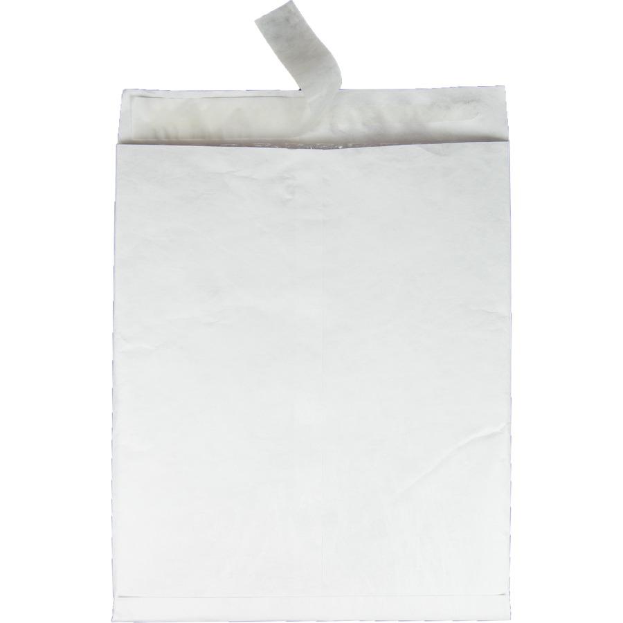 Quality Park Survivor Plus Tyvek Bubble Mailers - Bubble - 10" Width x 13" Length - Self-sealing - White - Tyvek - 25 / Box. Picture 5