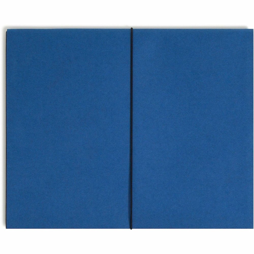 Smead Letter Recycled File Wallet - 8 1/2" x 11" - 5 1/4" Expansion - Navy - Elastic Closure, Reinforced Gusset, Tear Resistant - 10% Recycled - 1 Each. Picture 10